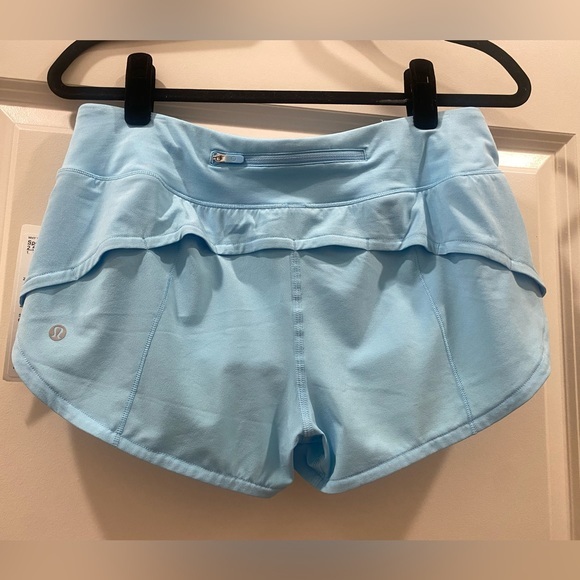 NWT Lululemon Speed Ups 2.5” Size 6 Blue Chill - Picture 3 of 7